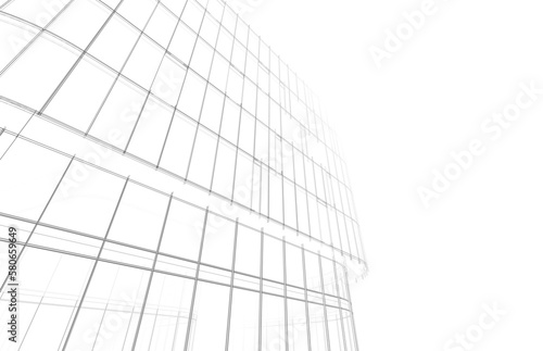 abstract architecture 3d background
