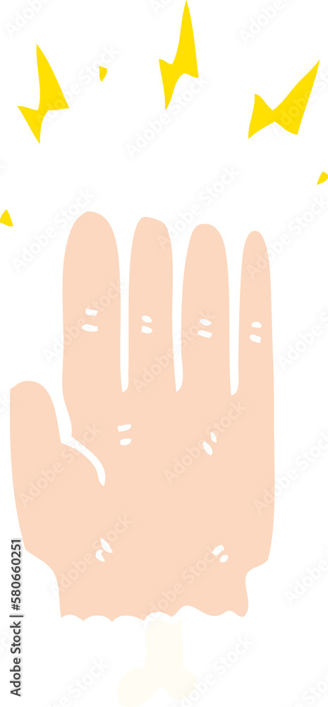 flat color style cartoon magic halloween zombie hand flat color style cartoon magic halloween zombie hand