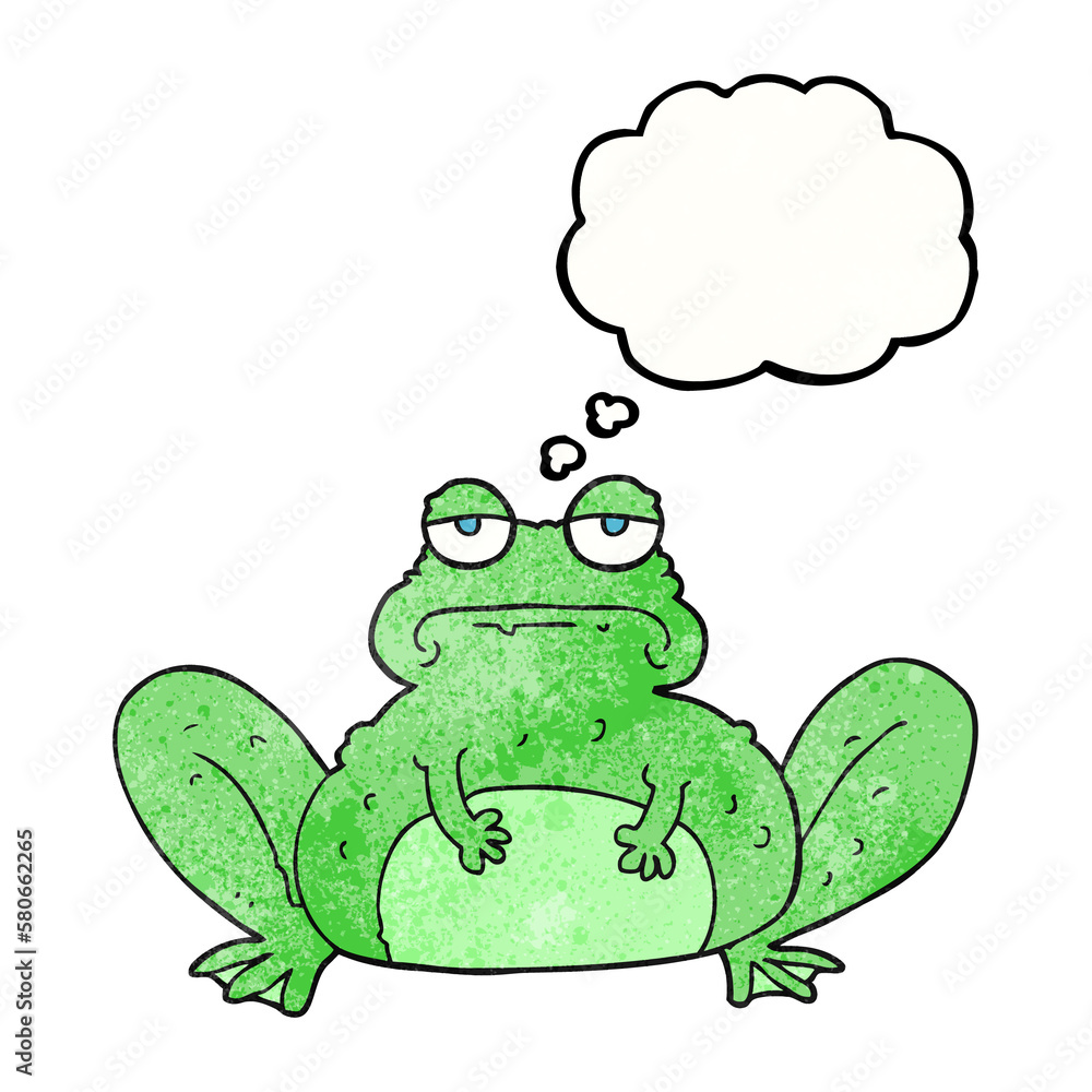thought bubble textured cartoon frog thought bubble textured cartoon frog