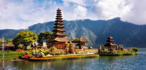 Pura Ulun Danu Bratan, hindu temple on Bali island, Indonesia