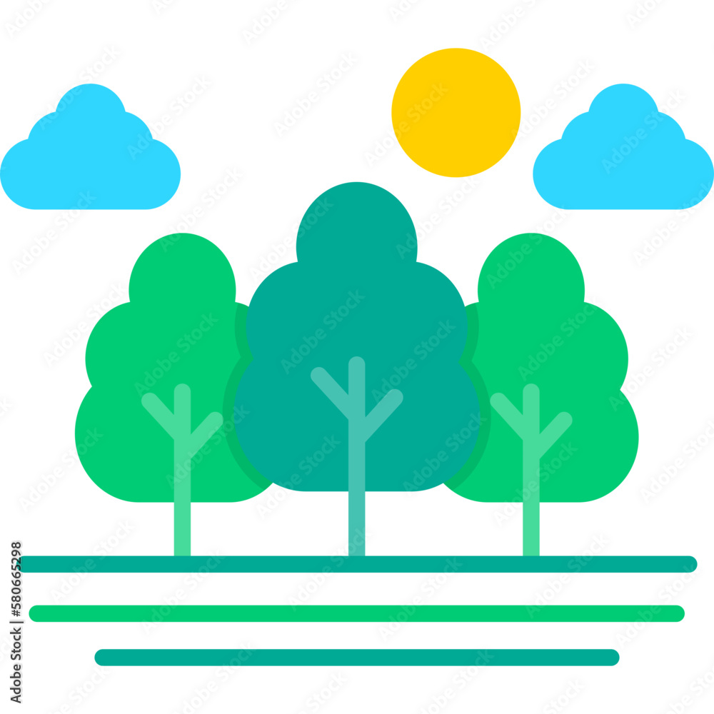 Fototapeta premium Forest Icon