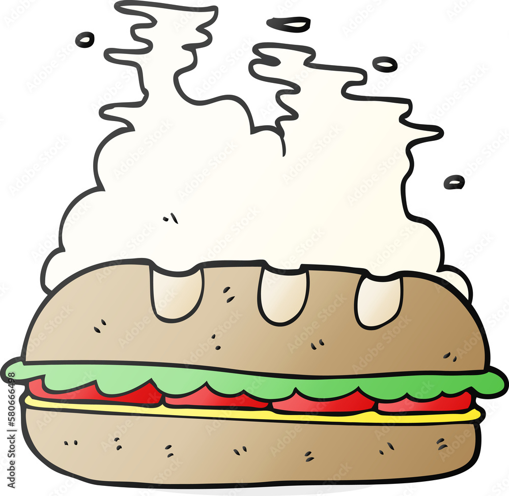 cartoon huge sandwich cartoon huge sandwich