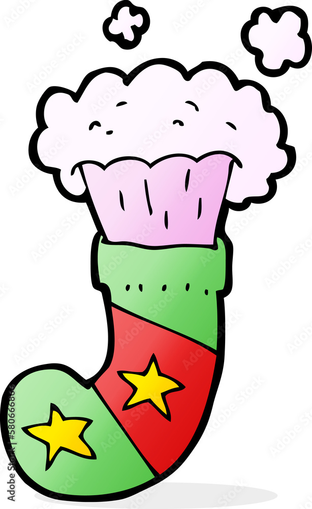 cartoon magic christmas stocking cartoon magic christmas stocking