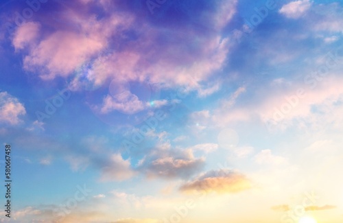 Evening concept, Colorful sky background