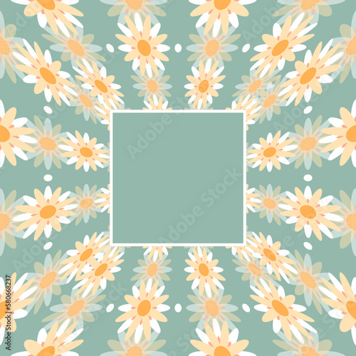 seamless pattern with flowers  seamless floral background  floral summer style  repeating pattern  abstract vector art  ideal for fashion  textiles and paper design  card with flowers  space for text