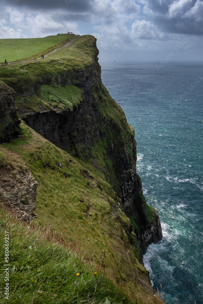 Cliffs of Moher. Westcoast Ireland. Clare county. Doolin and Liscannor. Bay of Galway. Ocean. Cliffs of Moher. Westcoast Ireland. Clare county. Doolin and Liscannor. Bay of Galway. Ocean.
