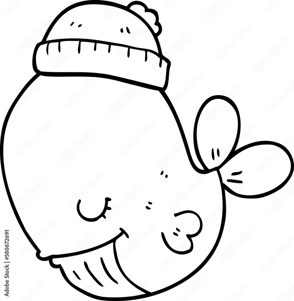 cartoon whale wearing hat cartoon whale wearing hat