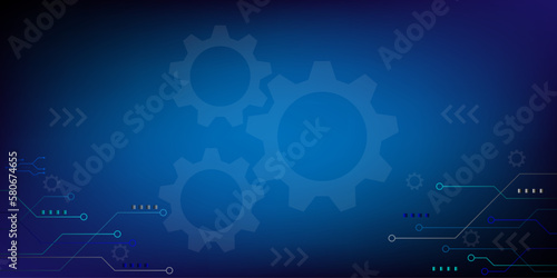 Technology of future background,artificial intelligence,hitech illustration