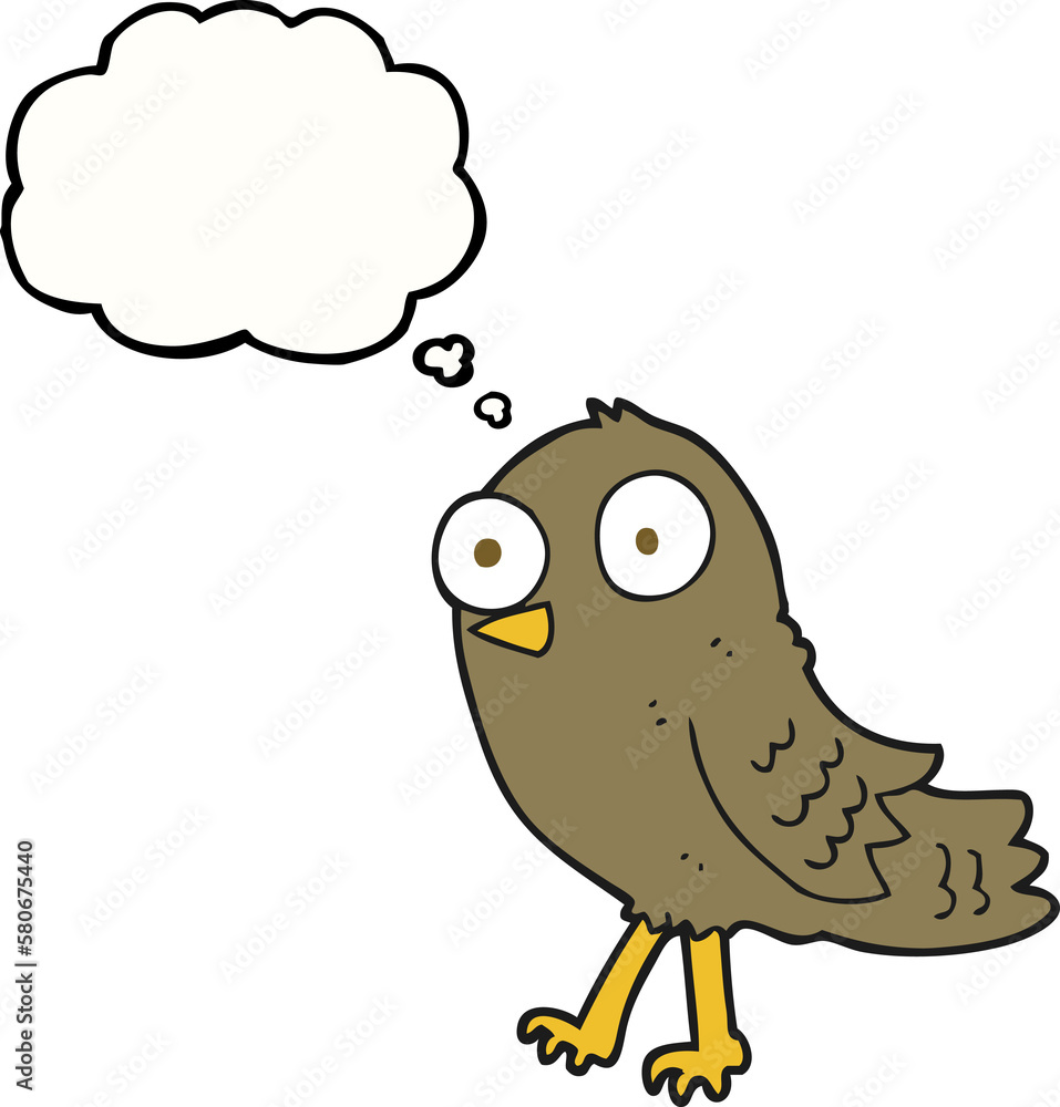 thought bubble cartoon bird thought bubble cartoon bird