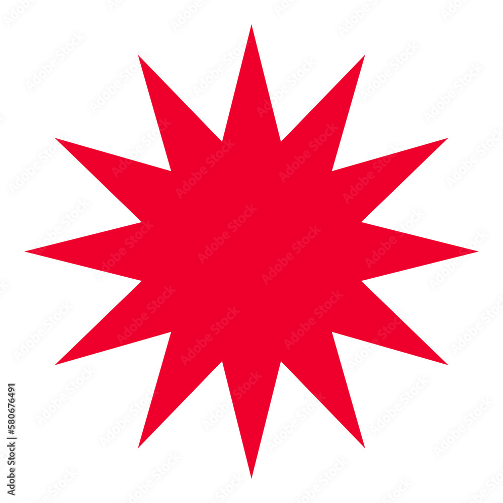 Abstract Geometric Star Shape on a Transparent Background Abstract Geometric Star Shape on a Transparent Background