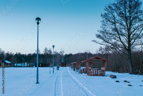 Fototapeta Naklejka Na Ścianę i Meble -  beach resort in winter