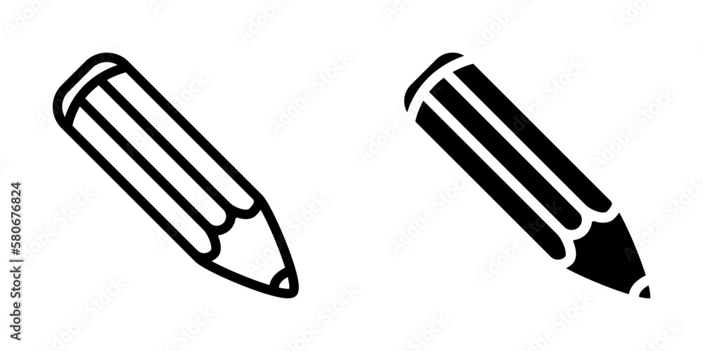 Illustration Vector graphic of pencil icon template Illustration Vector graphic of pencil icon template