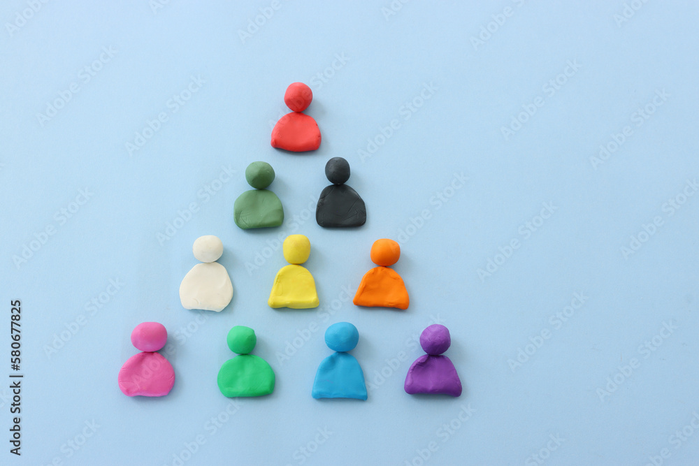 image of people figures, human resources, leadership and management concept image of people figures, human resources, leadership and management concept