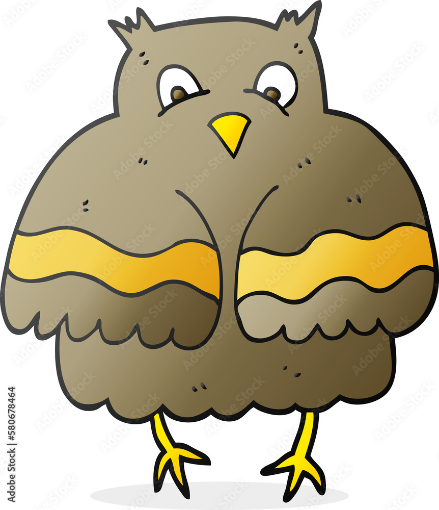 Naklejka premium cartoon owl