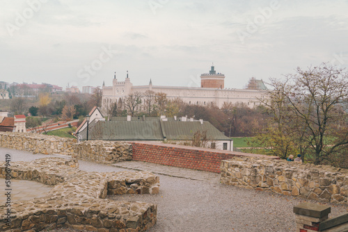 View of the Lublin Castle from the Po Farze Square in Lublin photo