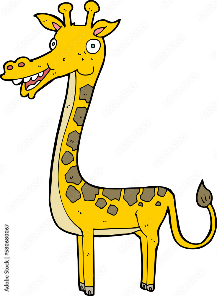 Obraz premium cartoon giraffe