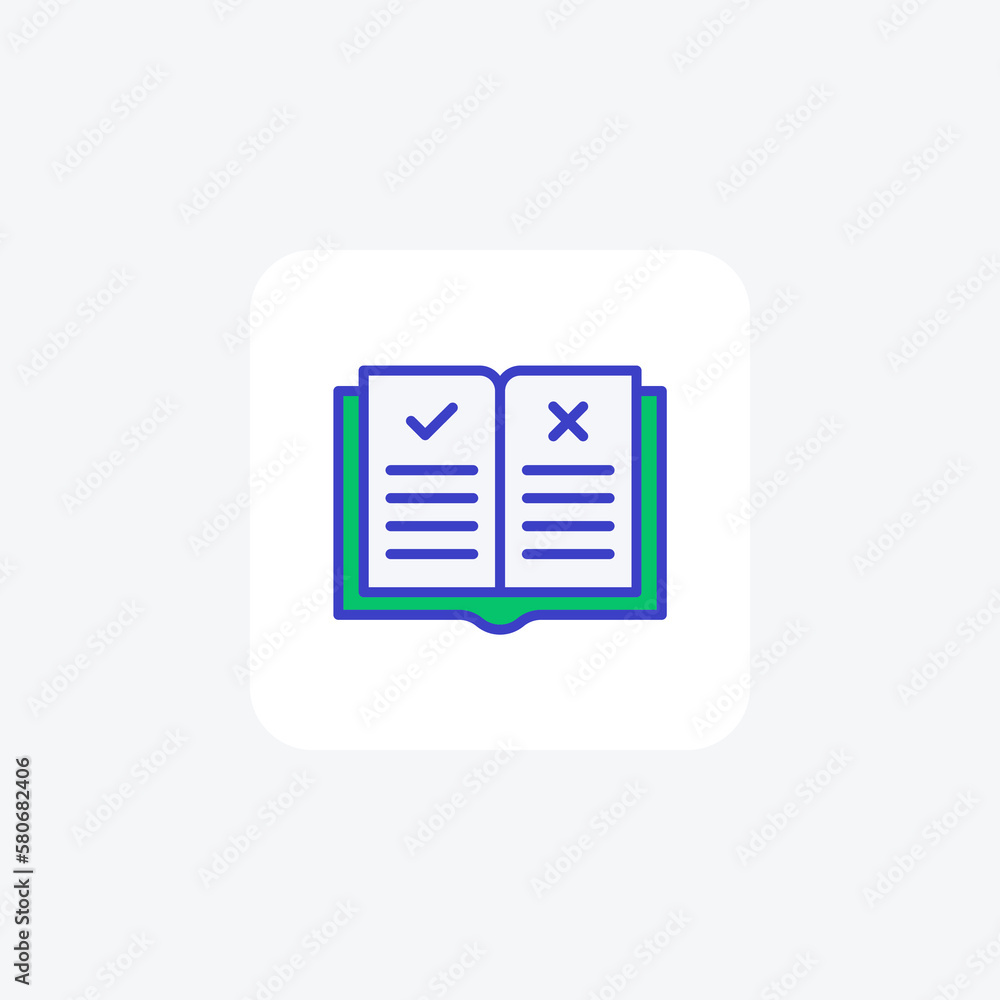 Book, rule fully editable vector fill icon
Book, rule fully editable vector fill icon