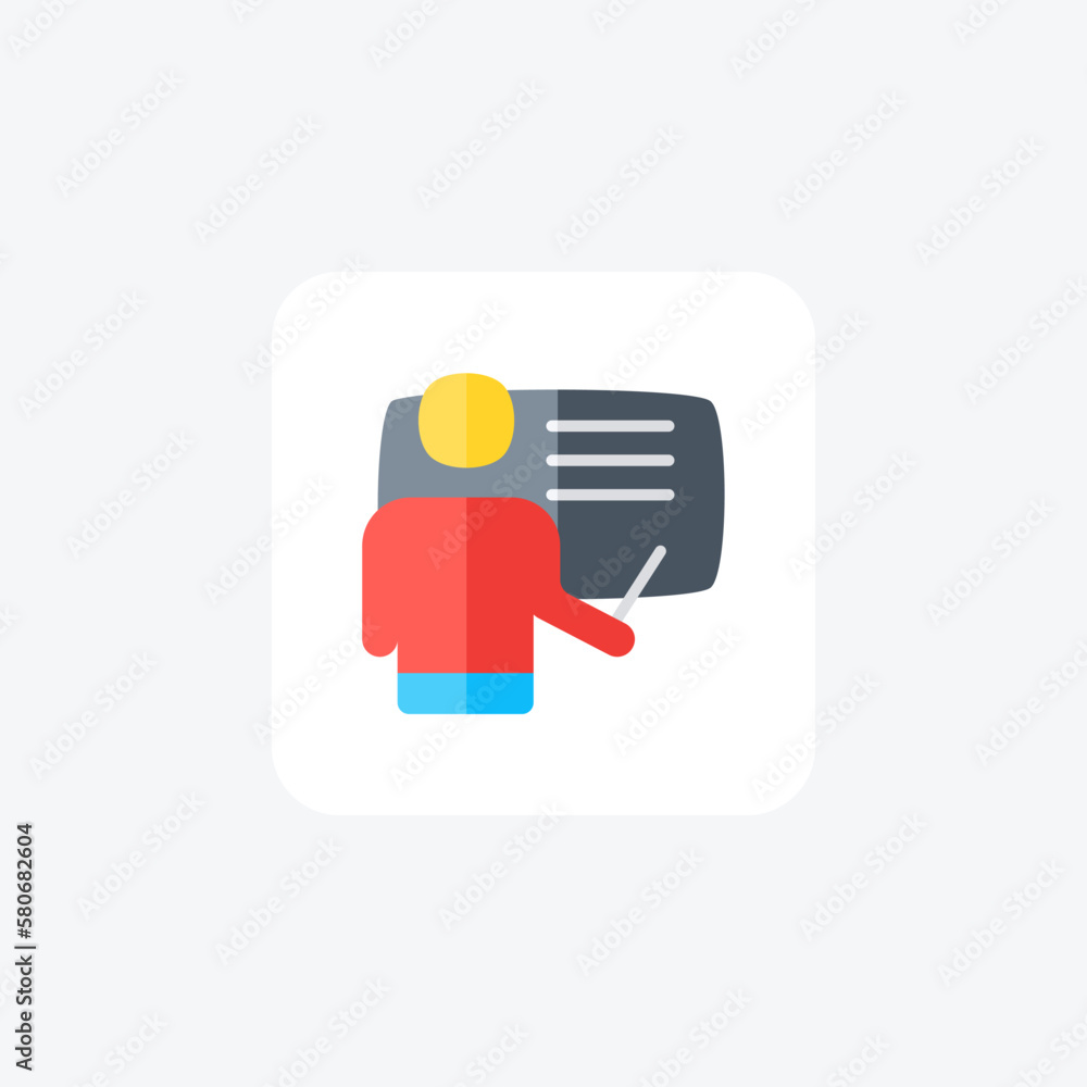 Classroom, teaching fully editable vector fill icon

