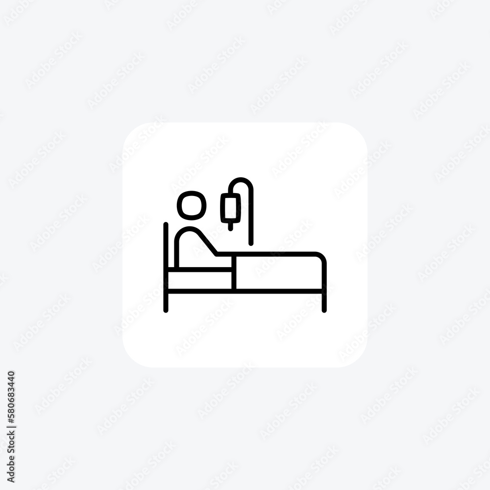 Patient, sick fully editable vector fill icon
Patient, sick fully editable vector fill icon