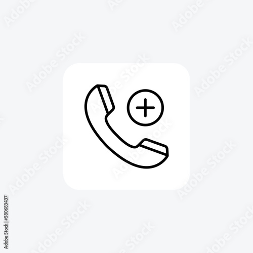 Call, contact fully editable vector fill icon


