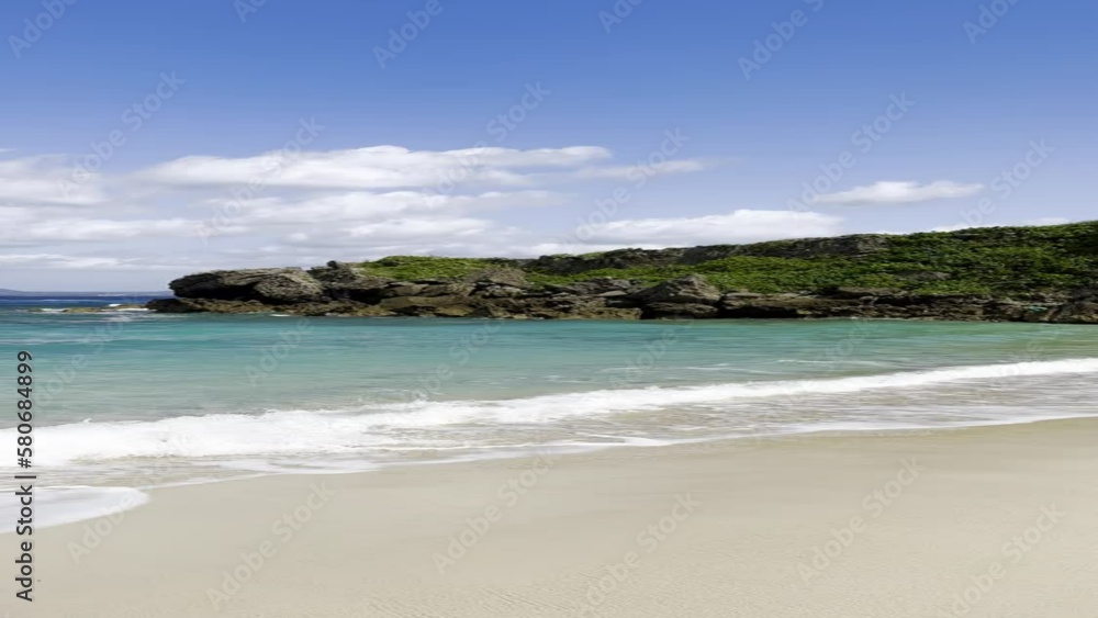 beach with sky and clouds of Okinawa, Japan beach with sky and clouds of Okinawa, Japan