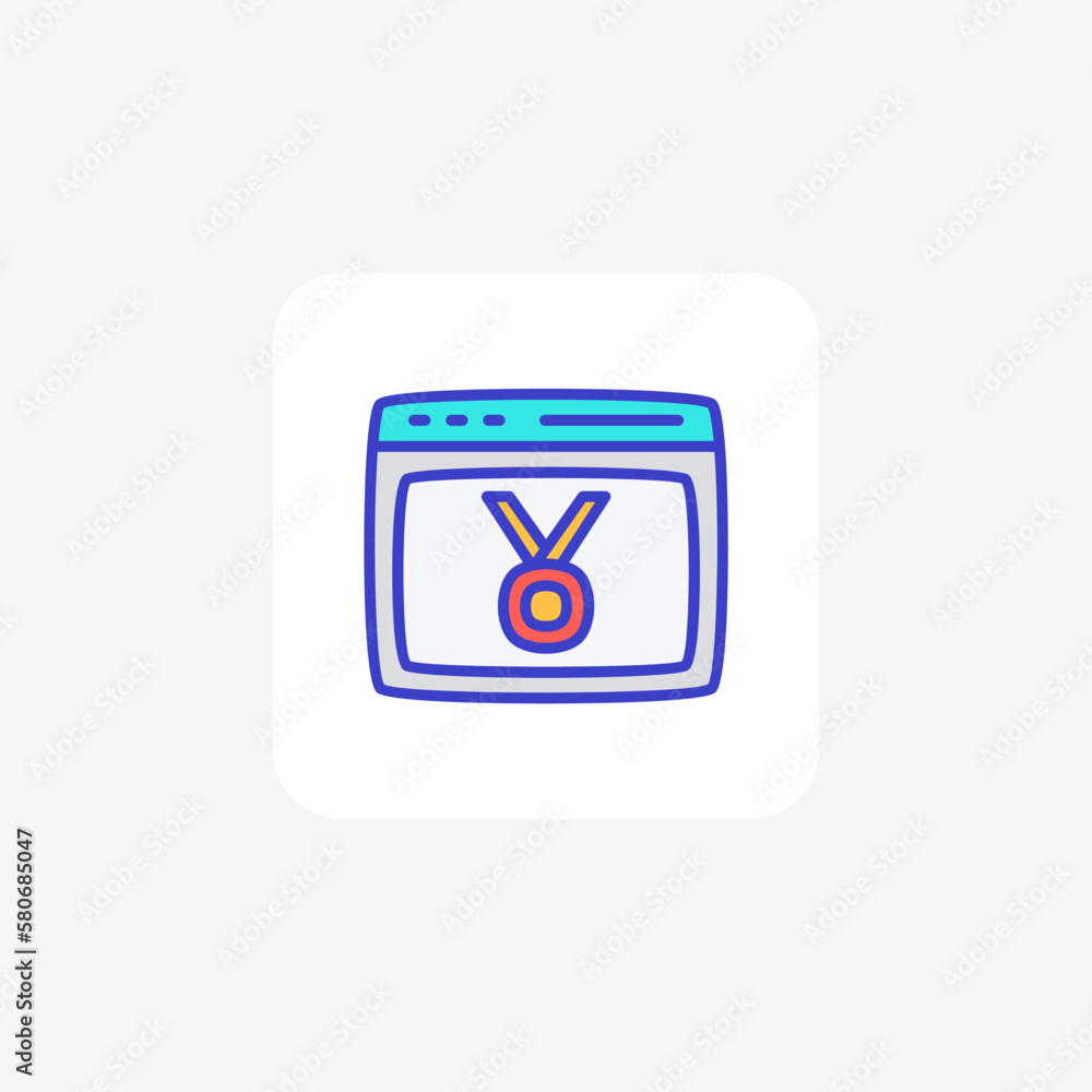 Medal, website fully editable vector fill icon
Medal, website fully editable vector fill icon