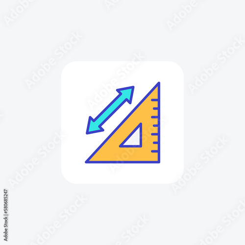 Free Download Design, ruler fully editable vector fill  icon

 - GFXLoad