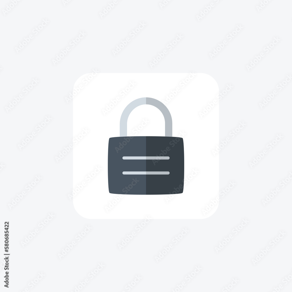 Lock, locked, fully editable vector fill icon
Lock, locked, fully editable vector fill icon