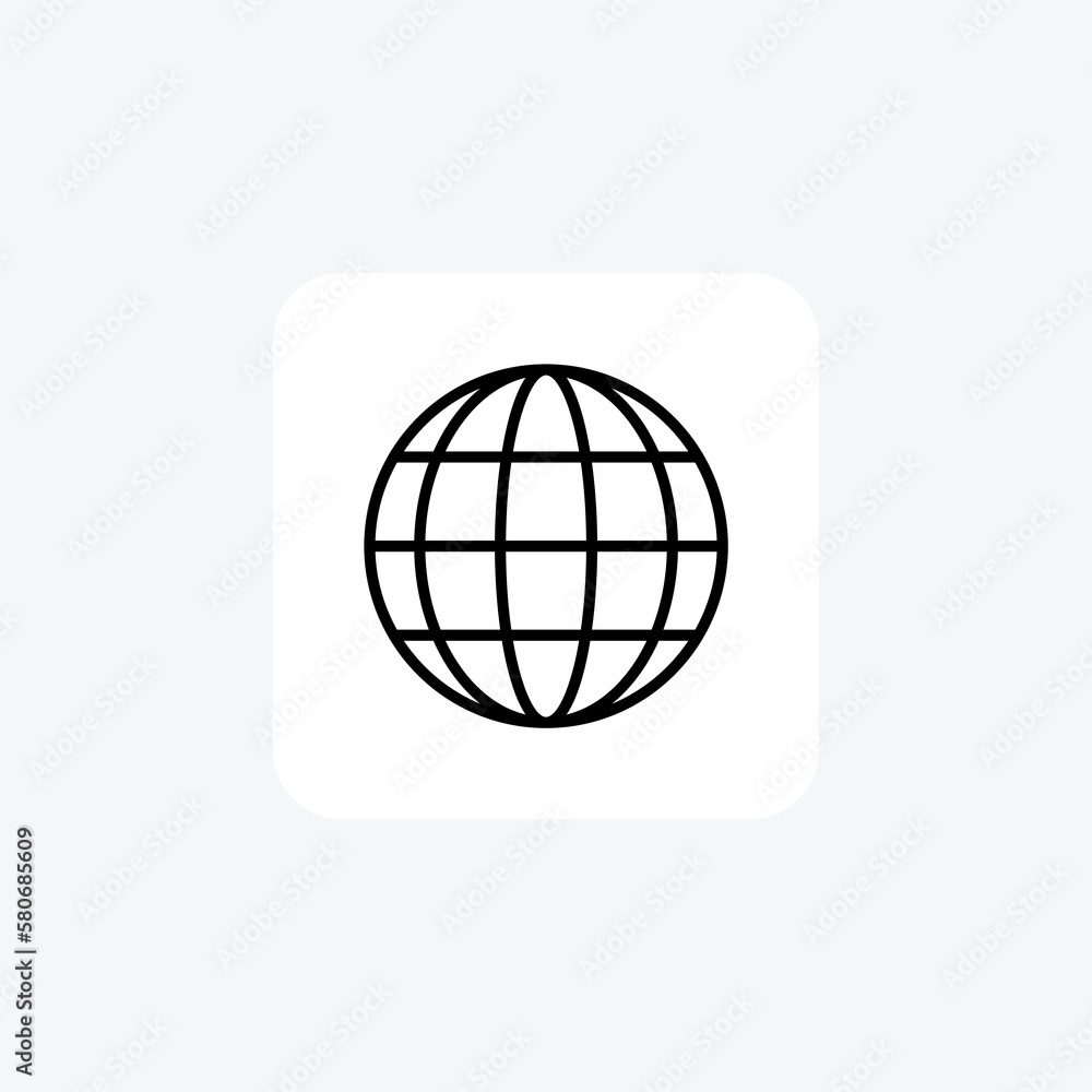 Globe, international fully editable vector fill icon
Globe, international fully editable vector fill icon