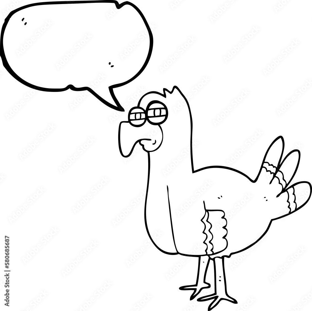 speech bubble cartoon bird speech bubble cartoon bird