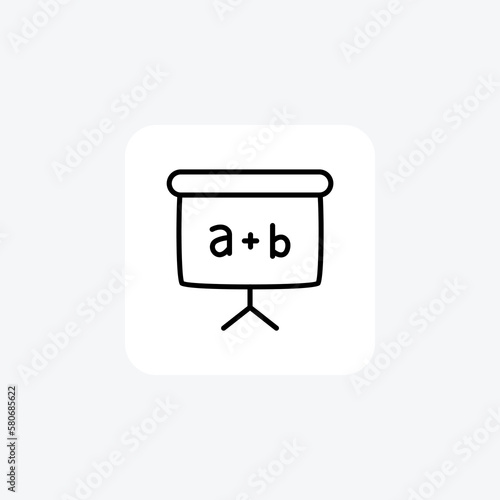 Courses, flipchat fully editable vector fill icon