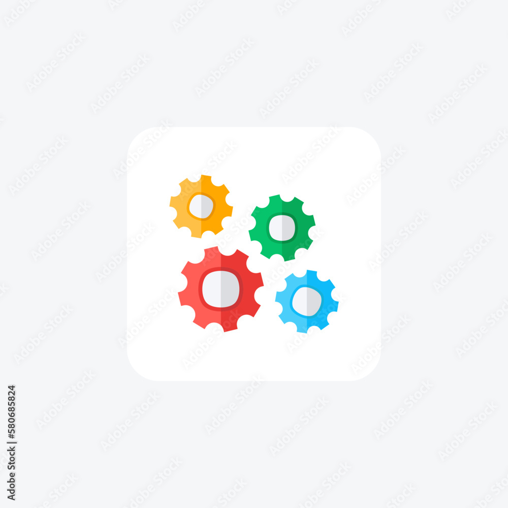 Cogwheels, seo fully editable vector fill icon
Cogwheels, seo fully editable vector fill icon