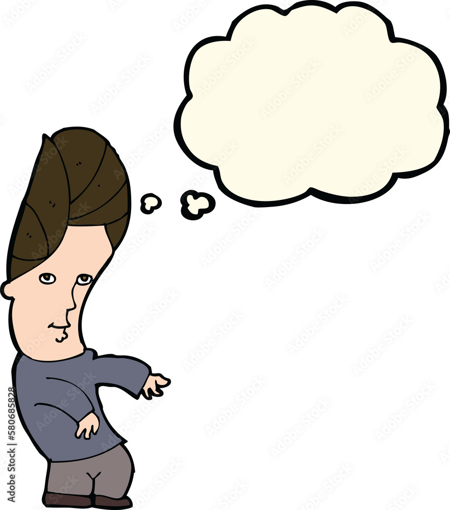 cartoon man with no worries with thought bubble cartoon man with no worries with thought bubble