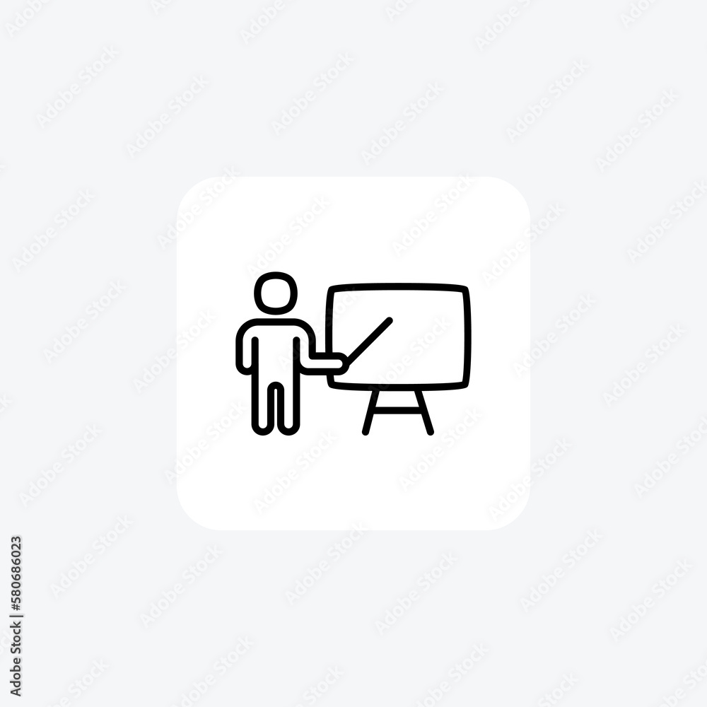 Business, conference fully editable vector line icon
Business, conference fully editable vector line icon