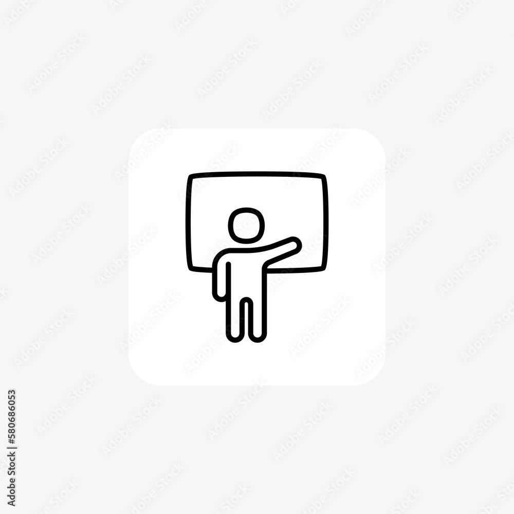 Business, conference fully editable vector line icon
Business, conference fully editable vector line icon