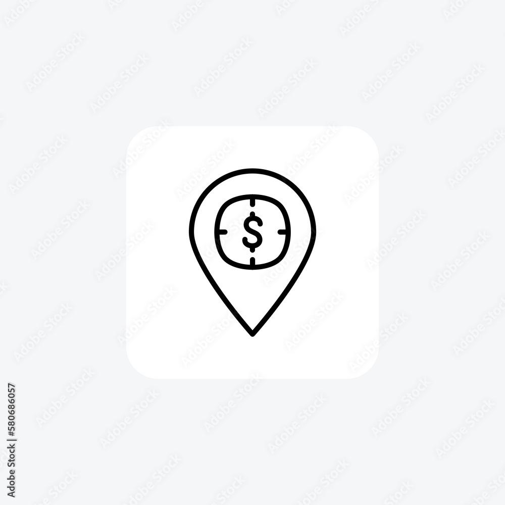 Investment, dollar fully editable vector line icon
Investment, dollar fully editable vector line icon