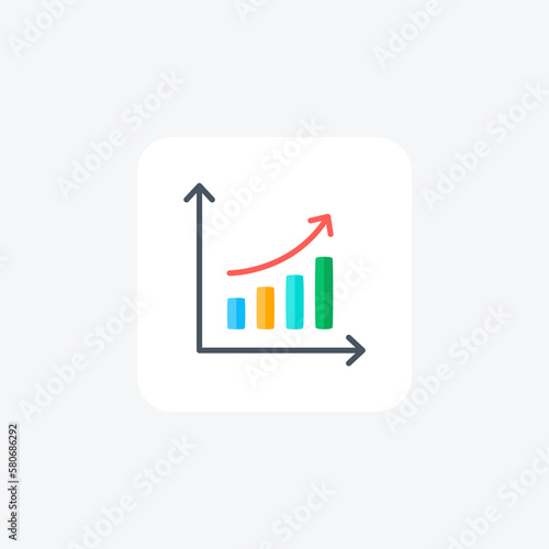 Business, chart, fully editable vector line icon