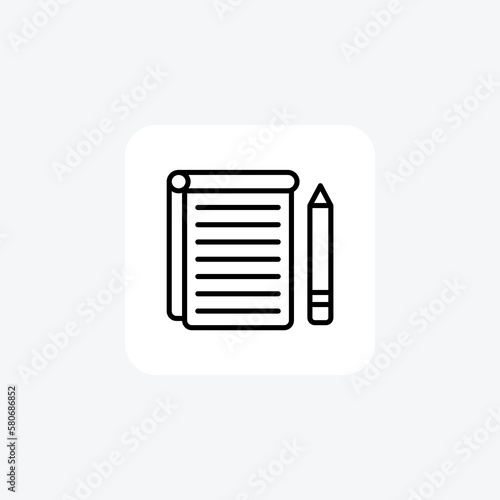 Agreement, contract fully editable vector fill icon