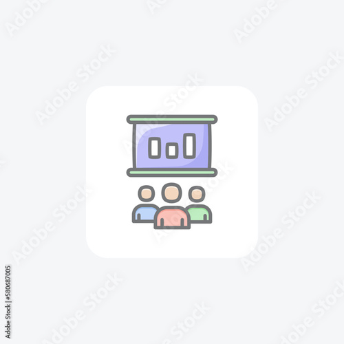 Planing, business fully editable vector fill icon