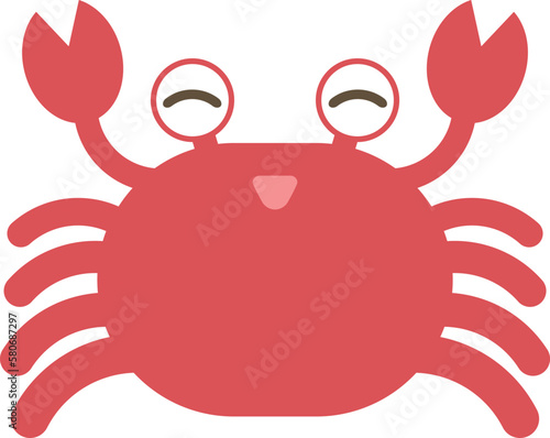 ゆるかわなカニ　笑う