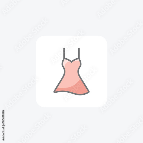 Top, party fully editable vector fill icon

