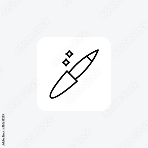 Nail file, manicure fully editable vector fill icon

