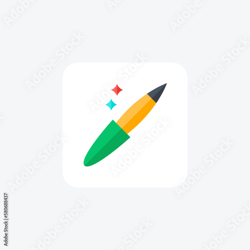 Nail file, manicure fully editable vector fill icon

