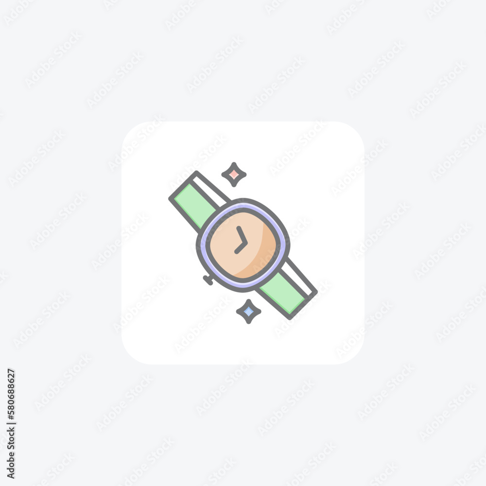 Watch, luxury fully editable vector fill icon
Watch, luxury fully editable vector fill icon