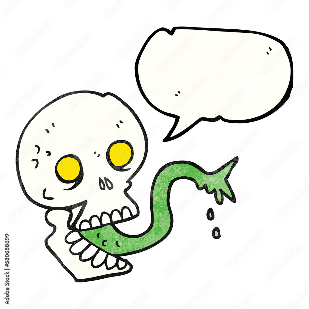 speech bubble textured cartoon spooky halloween skull speech bubble textured cartoon spooky halloween skull