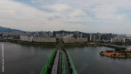 Wallpaper Mural Aerial view at Seoul City Skyline ,South Korea
 Torontodigital.ca