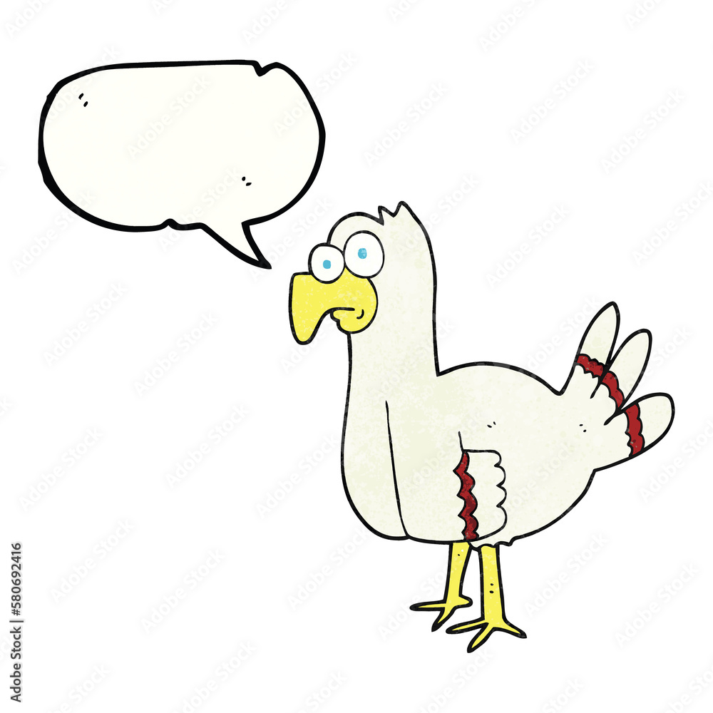 speech bubble textured cartoon bird speech bubble textured cartoon bird
