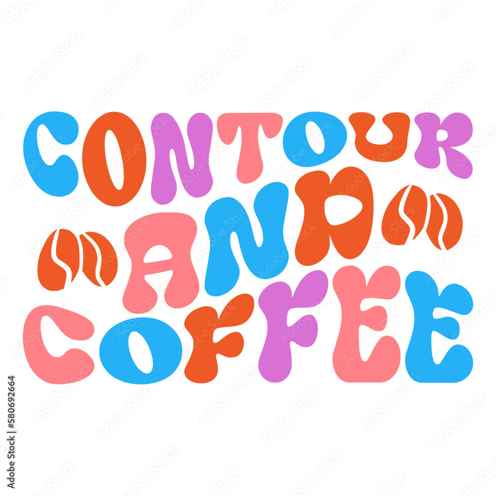 Contour and coffee svg Contour and coffee svg