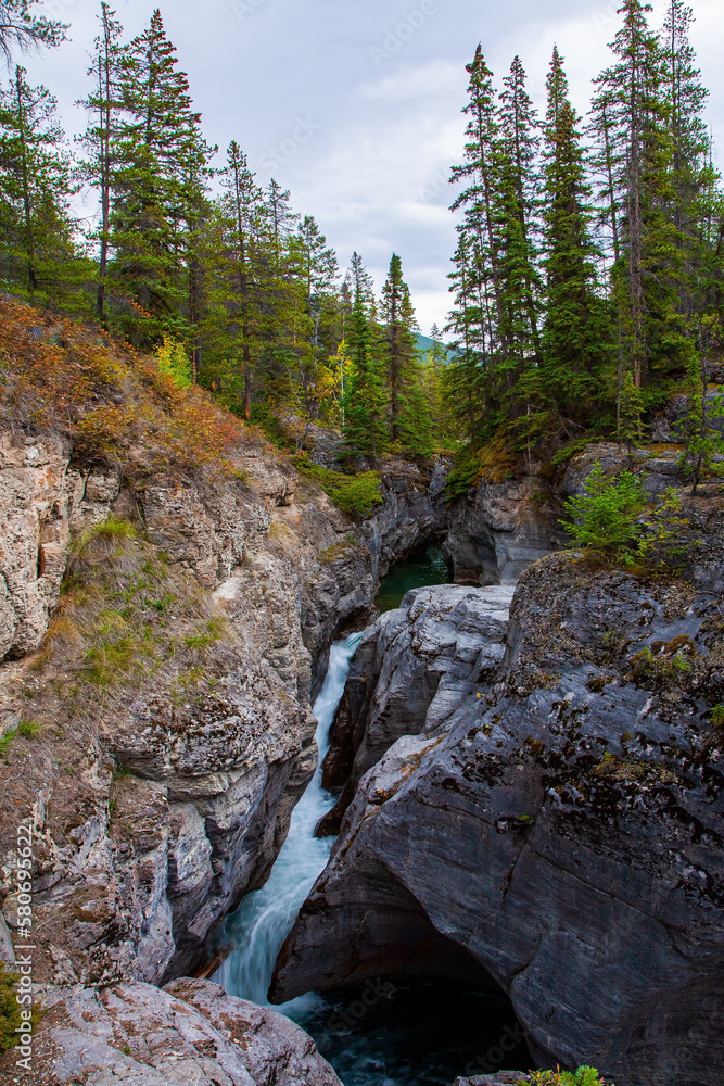 Maligne Canyon in the Canadian Rockies Maligne Canyon in the Canadian Rockies