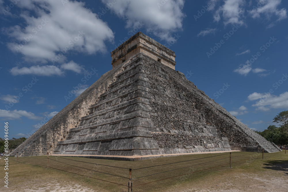 Chitzen Itza is a Mayan ruin on Mexico's Yucatán Peninsula in the state of Yucatán. Chitzen Itza is a Mayan ruin on Mexico's Yucatán Peninsula in the state of Yucatán.